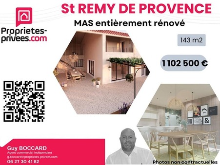 à vendre Mas de prestige Saint Rémy de Provence 1 102 500 €