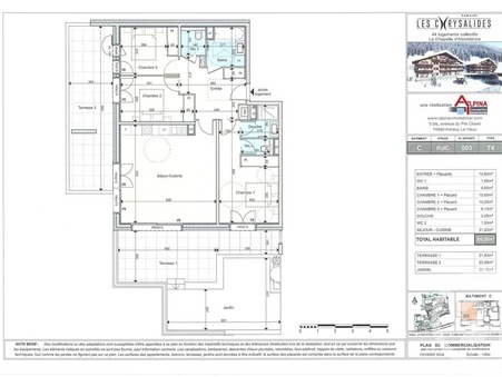 à vendre Appartement haut de gamme LA CHAPELLE D ABONDANCE 517 000 €