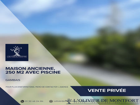 à vendre Bâtisse grand standing Gambais 850 000 €
