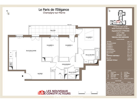 Vente Appartement haut de gamme Val de marne 530 200 €